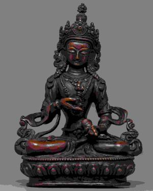 Old Handcrafted Vajrasattva Bodhisattva Statue | Tibetan Buddhist Meditation Figurine | Zen Home Decor | Himalayan Treasure |Spiritual Gifts